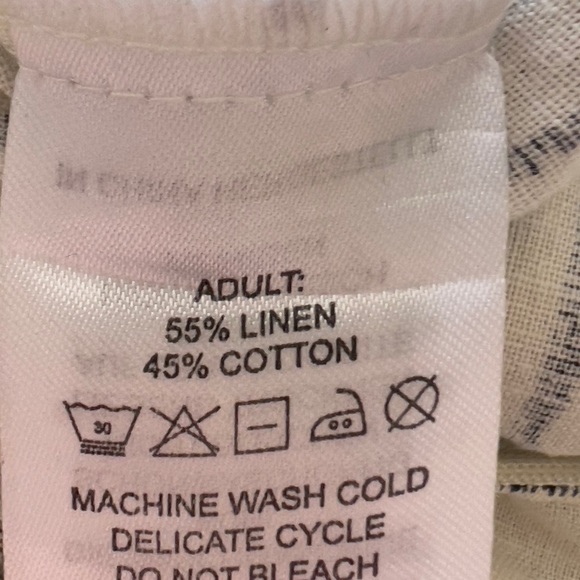 Womens Deane & White Skirt UK 16 A-Line Linen Stripe Cream Midi Length Pockets - Picture 11 of 11